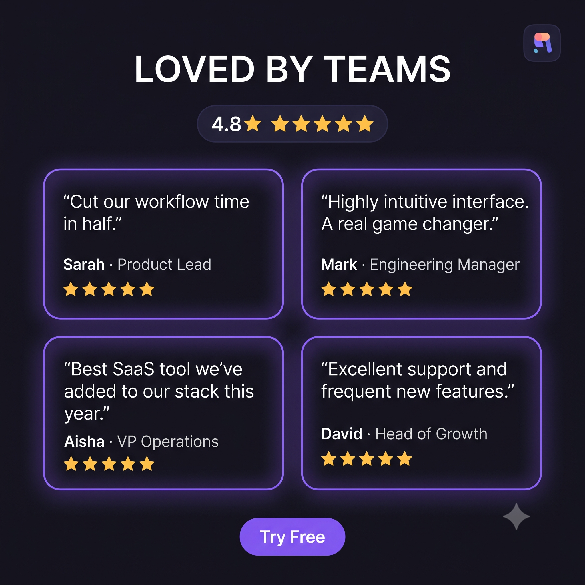 Testimonial Grid preview